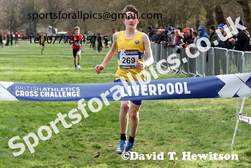 Boys under-13s, European Cross Country Championships Trials, Sefton Park, Liverpool. Photo: David T. Hewitson/Sports for All Pics